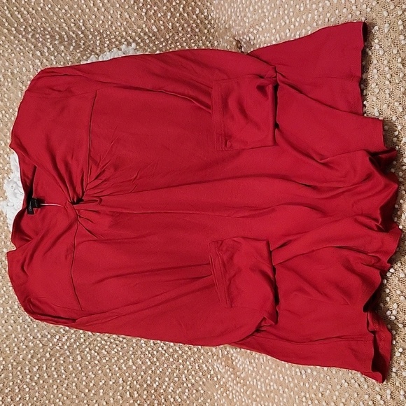 J. Jill Silky Red Blouse - Picture 3 of 11